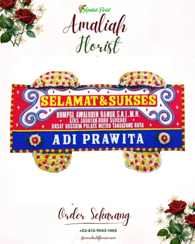 Karangan Bunga Ucapan Selamat di Ambowetan